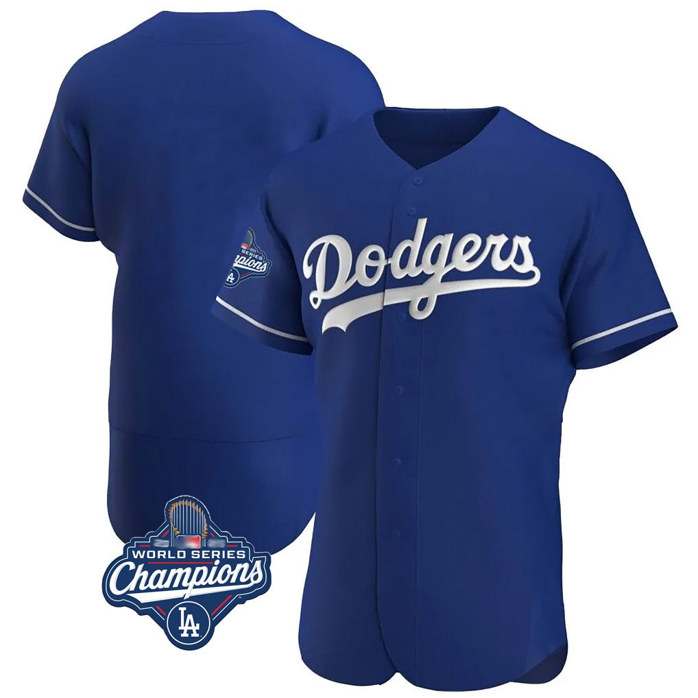Los Angeles Dodgers Blank Player Royal AmberGomez Limited Elite Home World Series Meet Stitched Jerseys