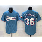 Texas Rangers #36 Wyatt Langford Blue AmberGomez Limited Stitched Jersey