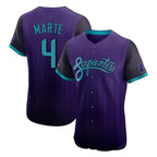 Arizona Diamondbacks #4 Ketel Marte Player Purple AmberGomez City Connect Limited Elite Home Game Stitched Jerseys