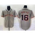 San Francisco Giants #16 Rafael Devers Gray AmberGomez Cool Base Stitched Jersey