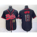 Cincinnati Reds #19 Joey Votto Number Black AmberGomez 2023 City Connect Cool Base Stitched Jerseys