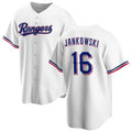 Texas Rangers #16 Travis Jankowski White AmberGomez Cool Base Stitched Jersey