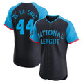 Cincinnati Reds #44 Elly De La Cruz Player Navy AmberGomez Limited Elite National League All-Star Game Stitched Jerseys