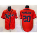 Detroit Tigers #20 Spencer Torkelson Orange AmberGomez With Patch Cool Base Stitched Jersey