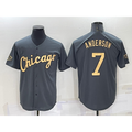 Chicago White Sox #7 Tim Anderson Grey AmberGomez 2022 All Star Stitched Cool Base Jersey