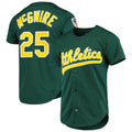 Oakland Athletics #25 Mark McGwire Mitchell & Ness Green AmberGomez 1997 Cooperstown Collection Authentic Jersey