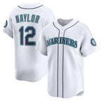 Seattle Mariners #12 Josh Naylor White AmberGomez Home Limited Jersey