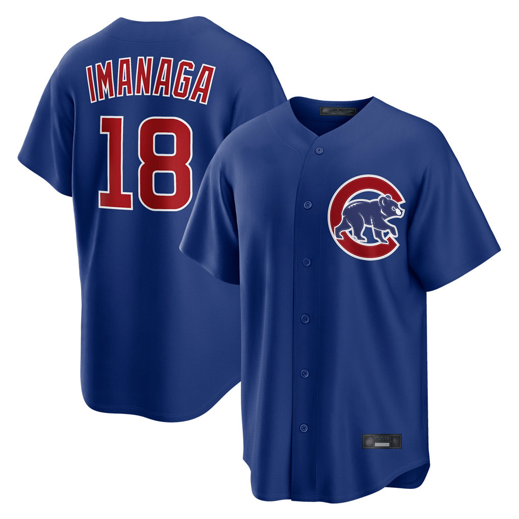 Chicago Cubs #18 Shota Imanaga Player Royal AmberGomez Home Game Stitched Jerseys