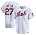 New York Mets #27 Mark Vientos White AmberGomez 2024 Home Limited Stitched Jersey