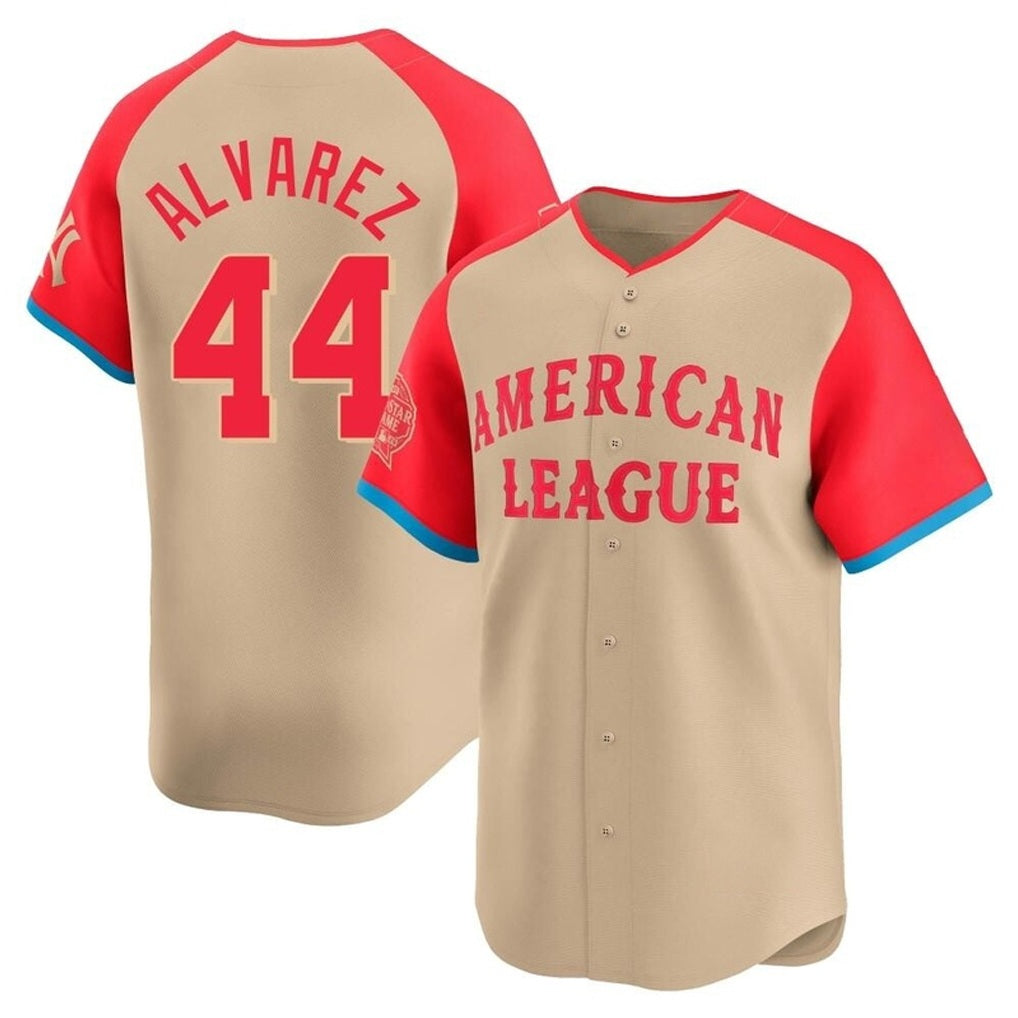Houston Astros #44 Yordan Alvarez Player Cream AmberGomez American League All-Star Game Limited Stitched Jerseys