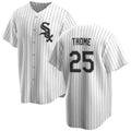 Chicago White Sox #25 Jim Thome White AmberGomez Cool Base Stitched Baseball Jersey