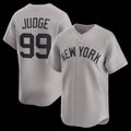 New York Yankees #99 Aaron Judge Gray AmberGomez Road Limited Player Jersey 2