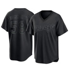 Chicago White Sox #58 Seranthony Dominguez Player Black AmberGomez T-shirt Home Game Stitched Jerseys