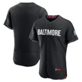 Baltimore Orioles Black AmberGomez City Connect Authentic Jersey