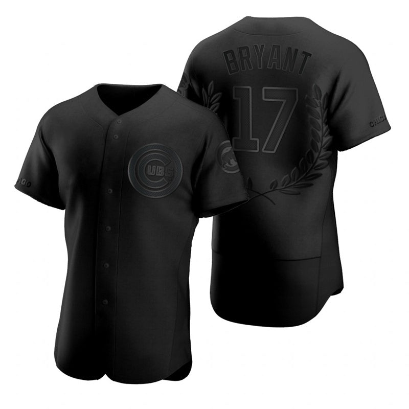 Chicago Cubs #17 Kris Bryant Black AmberGomez Flexbase Fashion Jersey