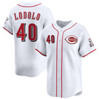 Cincinnati Reds #40 Nick Lodolo White AmberGomez Home Limited Stitched Jersey