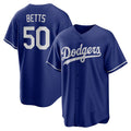 Los Angeles Dodgers #50 Mookie Betts Royal AmberGomez Alternate 2 Replica Jersey