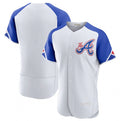 Atlanta Braves Blank White AmberGomez 2023 City Connect Flex Base Stitched Jersey 1