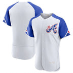Atlanta Braves Blank White AmberGomez 2023 City Connect Flex Base Stitched Jersey 1
