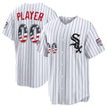 Custom Chicago White Sox 2026 All-Star Edition Stars & Stripes White AmberGomez Stadium Pick-A-Player Jersey