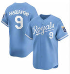Kansas City Royals #9 Vinnie Pasquantino Light Blue AmberGomez Alternate Limited Stitched Jersey