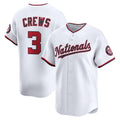 Washington Nationals #3 Dylan Crews White AmberGomez Home Limited Player Jersey