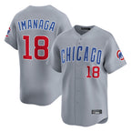 Chicago Cubs #18 Shota Imanaga Player Gray AmberGomez Road Limited Home Stitched Jerseys