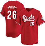 Cincinnati Reds #26 Chase Burns Red AmberGomez Limited Stitched Jersey