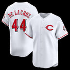 Cincinnati Reds #44 Elly De La Cruz White AmberGomez Alternate 2 Limited Player Jersey