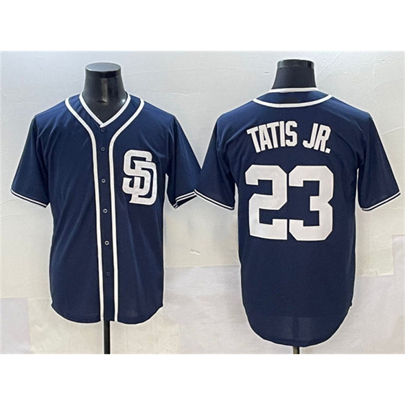 San Diego Padres #23 Fernando Tatis Jr. Navy AmberGomez Cool Base Stitched Jersey