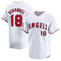 Los Angeles Angels #18 Nolan Schanuel White AmberGomez Home Limited Stitched Jersey