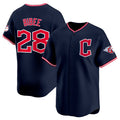 Cleveland Guardians #28 Tanner Bibee Navy AmberGomez 2025 Alternate Limited Stitched Jersey