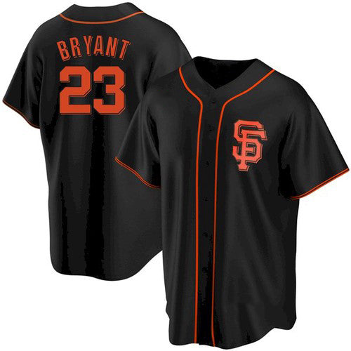 San Francisco Giants #23 Kris Bryant Black AmberGomez Cool Base Jersey