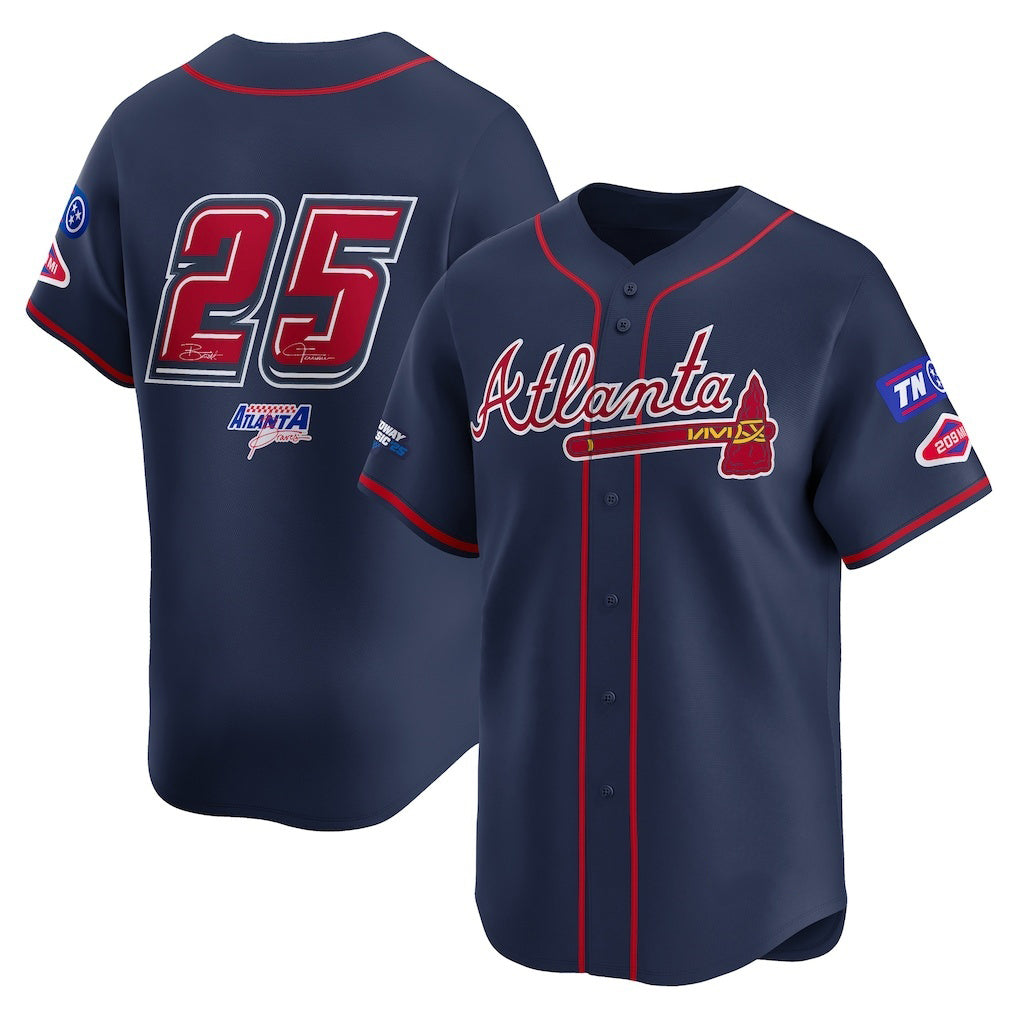 Atlanta Braves #25 Navy AmberGomez 2025 Speedway Classic Alternate Limited Jersey