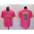 San Diego Padres #3 Jackson Merrill Pink AmberGomez Player Number Fashion Jersey 2