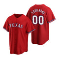 Custom Texas Rangers Red AmberGomez 2020 Stitched Cool Base Jersey