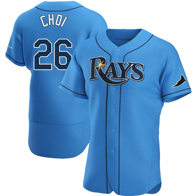Tampa Bay Rays #26 Ji-Man Choi Light Blue AmberGomez Alternate Jersey