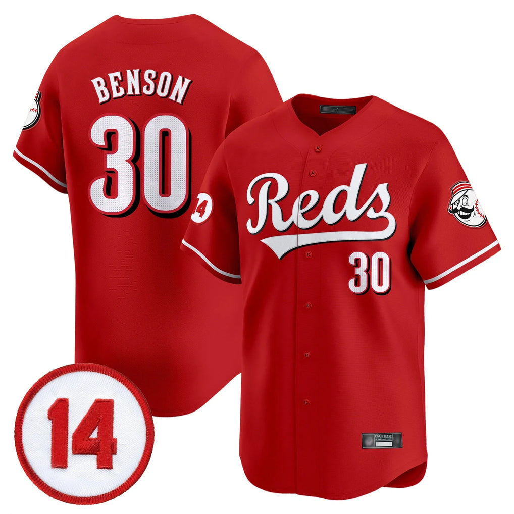 Cincinnati Reds #30 Ken Griffey Player Red AmberGomez Vapor Premier Limited Home Stitched Jerseys