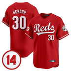 Cincinnati Reds #30 Ken Griffey Player Red AmberGomez Vapor Premier Limited Home Stitched Jerseys