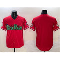 Philadelphia Phillies Blank Red AmberGomez Phanatic Limited Stitched Jersey