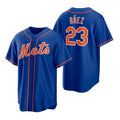 New York Mets #23 Javier Baez Royal AmberGomez Replica Alternate Jersey