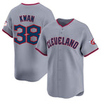 Cleveland Guardians #38 Steven Kwan Gray AmberGomez 2025 Alternate Limited Stitched Jersey