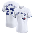 Toronto Blue Jays #27 Vladimir Guerrero Jr. White AmberGomez Home Elite Player Jersey