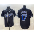 Los Angeles Dodgers #17 Shohei Ohtani Black AmberGomez Fashion Cool Base Stitched Jersey