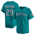 Seattle Mariners #29 Cal Raleigh Teal AmberGomez Alternate Limited Jersey