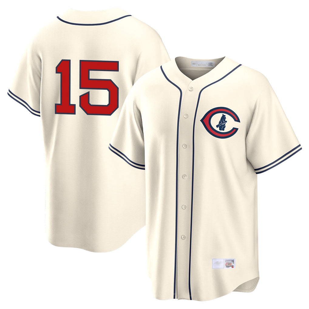 Chicago Cubs #15 Carson Kelly Player Cream AmberGomez Field of Dreams Home Game Stitched Jerseys