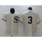 Chicago White Sox #3 Harold Baines 2021 Cream AmberGomez Navy Field of Dreams Flex Base Stitched Jersey