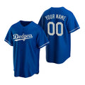 Custom Los Angeles Dodgers Royal AmberGomez Stitched Cool Base Jersey