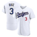 Los Angeles Dodgers #3 Edwin D¨ªaz Player Gold White AmberGomez 2026 Collection Stadium Limited Elite Stitched Jerseys