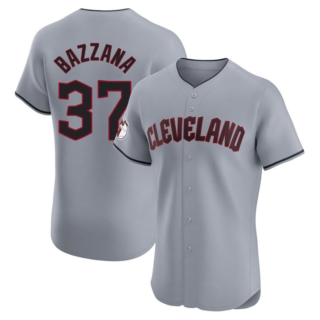 Cleveland Guardians #37 Travis Bazzana Player Gray AmberGomez Road Limited Elite Home Stitched Jerseys